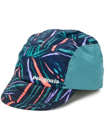 PATAGONIA PRINTED PANEL HAT - 蓝色