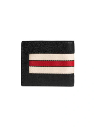 Gucci stripe leather wallet