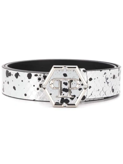 Shop Philipp Plein Luxury Belt In Silver