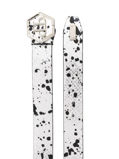 Shop Philipp Plein Luxury Belt In Silver