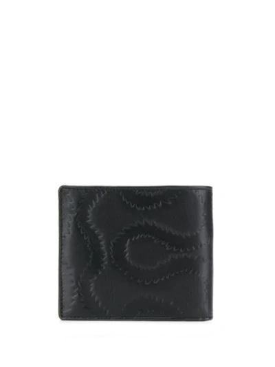Shop Vivienne Westwood Belfast Squiggle-embossed Wallet In Black