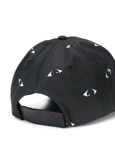 Shop Kenzo Eye Patch Cap In Black