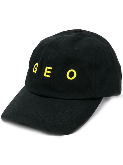 Shop Geo Embroidered Cap - Black