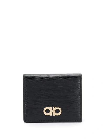 Shop Ferragamo Revival Coin Wallet In Black