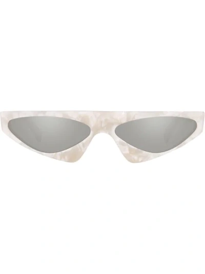 Shop Alain Mikli X Alexandre Vauthier Josseline Sunglasses In White
