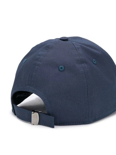Shop Dolce & Gabbana Contrast Logo Baseball Cap In Blue