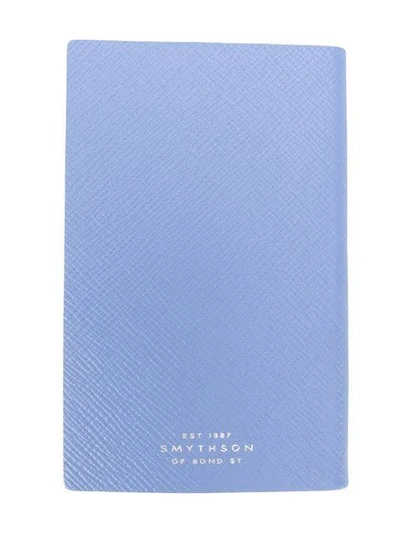 Shop Smythson And Another Thing Notebook In Blue