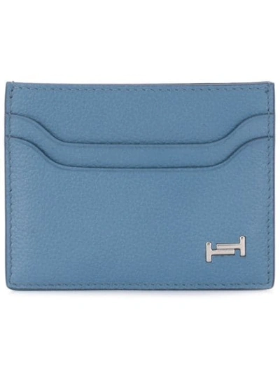 Shop Tod's Double T Cardholder In Blue