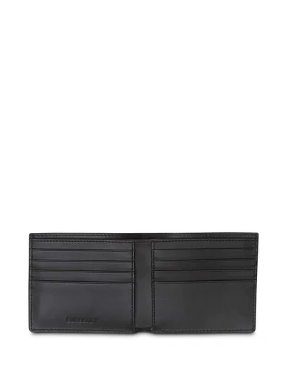 Shop Burberry Horseferry Print Leather International Bifold Wallet In Black
