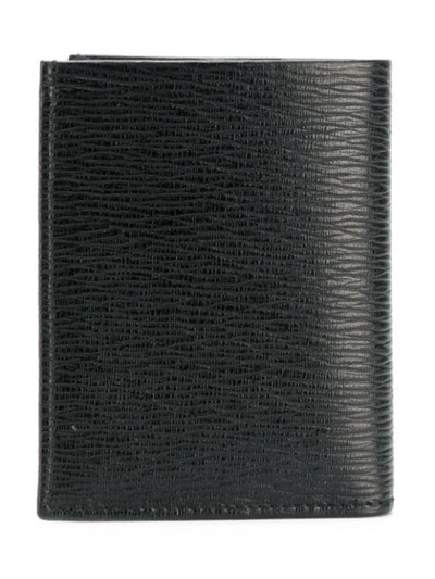 Shop Ferragamo Gancio Foldover Wallet In Black