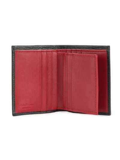 Shop Ferragamo Gancio Foldover Wallet In Black