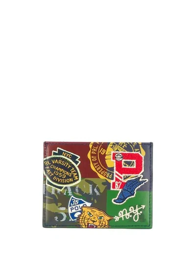 POLO RALPH LAUREN PRINTED CARDHOLDER - 红色