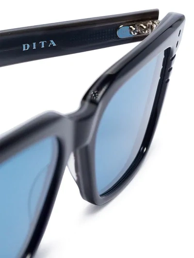 Shop Dita Eyewear Drx Sequoia Square Sunglasses In Black