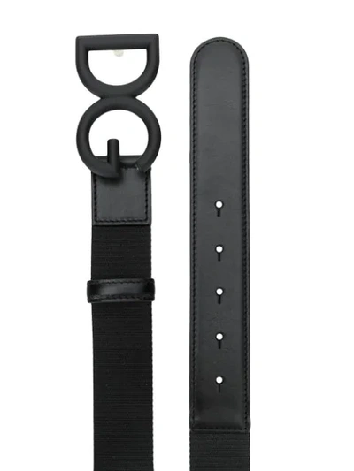 Shop Dolce & Gabbana Logo Buckle Belt In Black