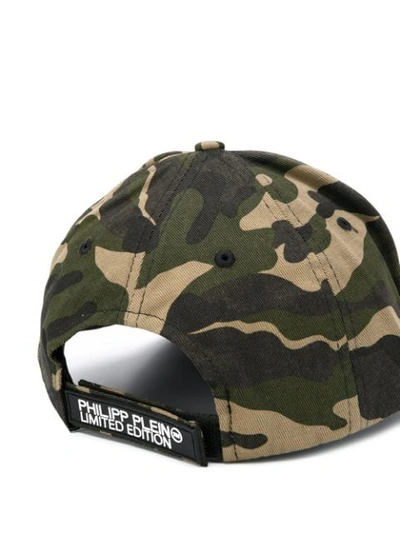 Shop Philipp Plein Baseball Cap In Green