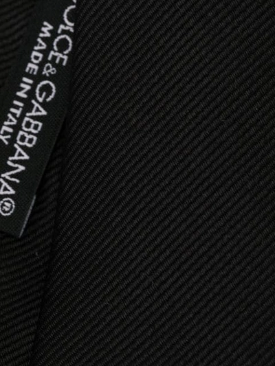 Shop Dolce & Gabbana Jacquard Blade Tie In Black