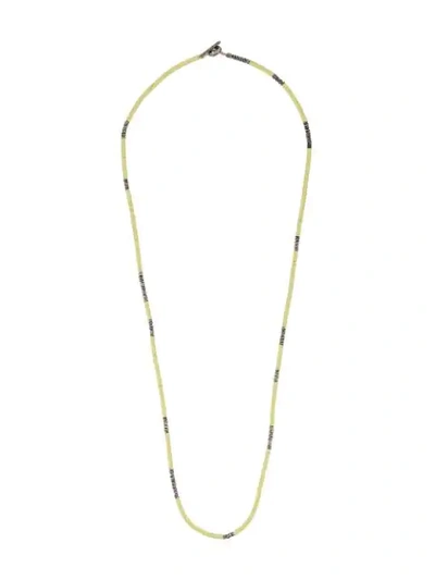 Shop M Cohen Beaded Necklace In Yellow