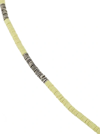 Shop M Cohen Beaded Necklace In Yellow