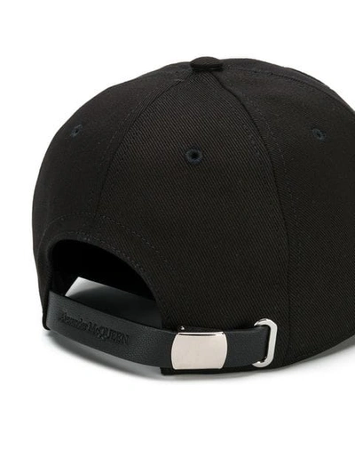 Shop Alexander Mcqueen Skull Patch Cap In Black