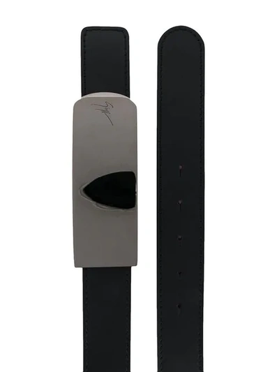 Shop Giuseppe Zanotti Lane Belt In Black