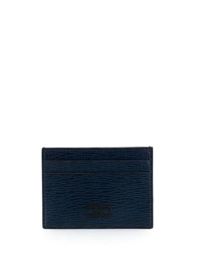 Shop Ferragamo Revival Wallet In Blue