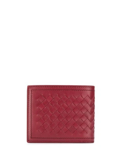 Shop Bottega Veneta Intrecciato Cardholder  In 6354 Red