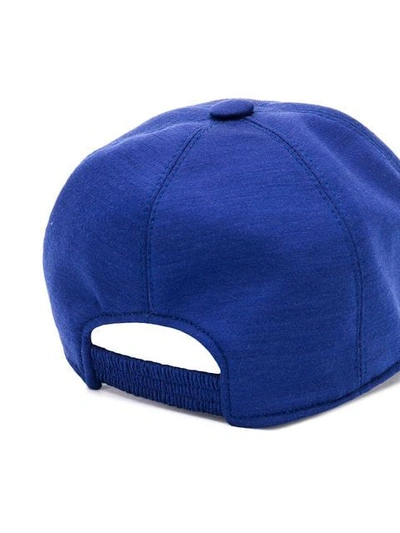 Shop Z Zegna Techmerino™ Classic Cap In Blue