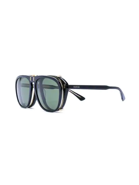 gucci clip on sunglasses