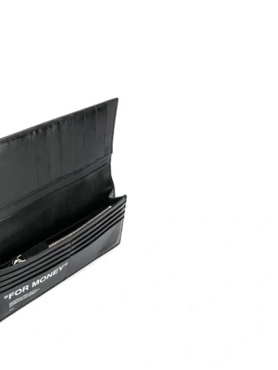 Shop Off-white For Money Card Holder In Black