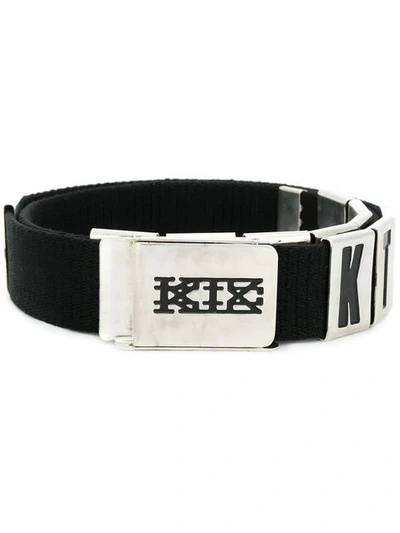 Shop Ktz Logo Block Belt In Black