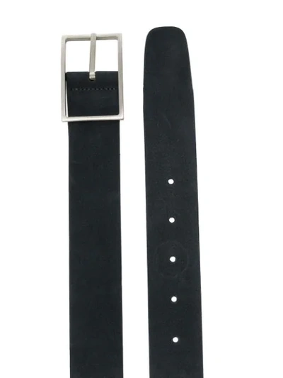 Shop Simonnot Godard Square Buckle Belt - Blue