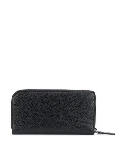 Shop Jimmy Choo Logo Plaque Wallet In Black