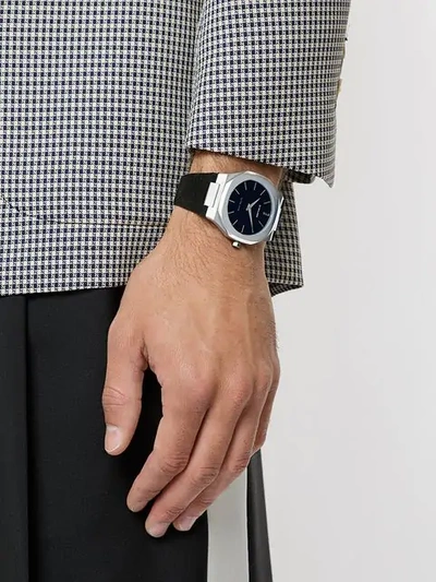 Shop D1 Milano Ultrathin Watch In Black