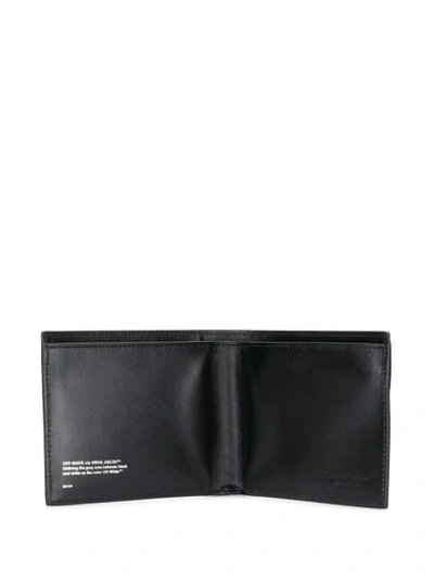 Shop Off-white Logo Bifold Wallet In Black