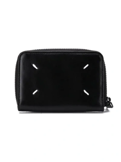 Shop Maison Margiela Small Stereotype Print Wallet In Black