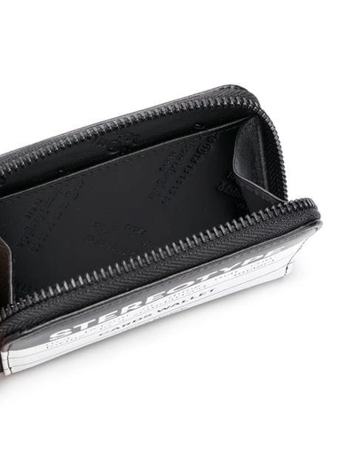 Shop Maison Margiela Small Stereotype Print Wallet In Black