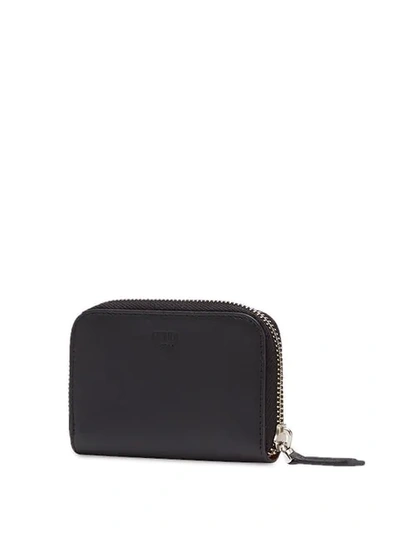 Shop Fendi Small Bag Bugs Wallet In Black