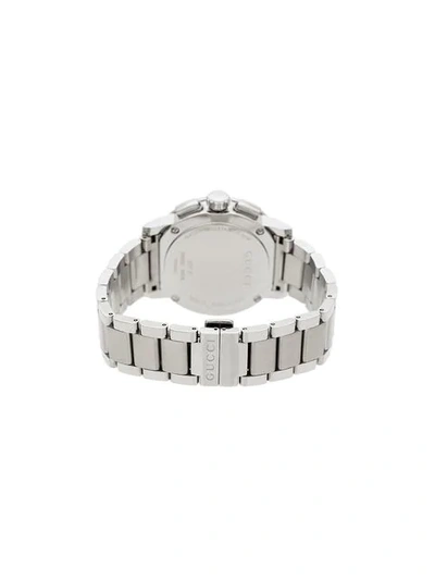 Shop Gucci Metallic G In Silver