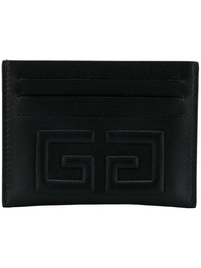 embossed logo cardholder