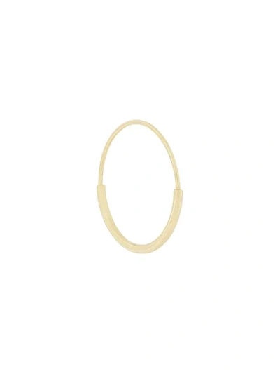 Shop Maria Black Delicate 22 Hoop Earring In Gold