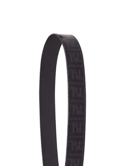 Shop Fendi Logo Shoulder Strap In Black