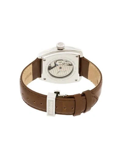 Shop Baldinini Square Shaped Watch In Brown