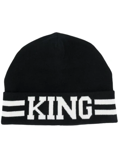 Shop Dolce & Gabbana King Beanie In Black