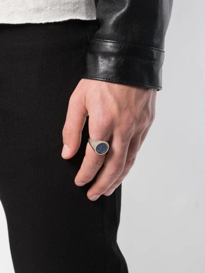 Shop M Cohen Stone Ring In Silver