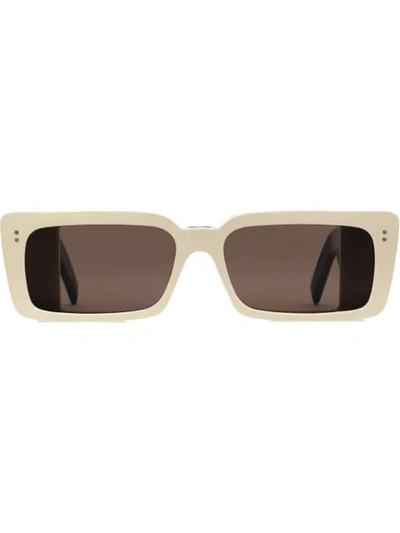 Shop Gucci Rectangular Sunglasses In 9121