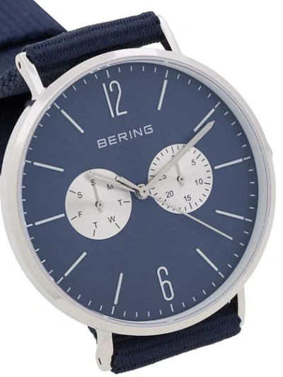 Shop Bering Titanium Watch In Blue
