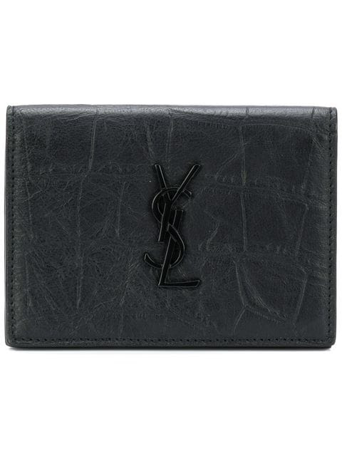 monogram business card case