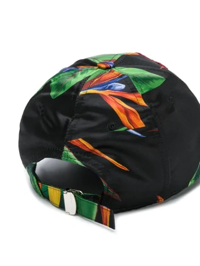 Shop Dolce & Gabbana Palm Print Baseball Cap In Green