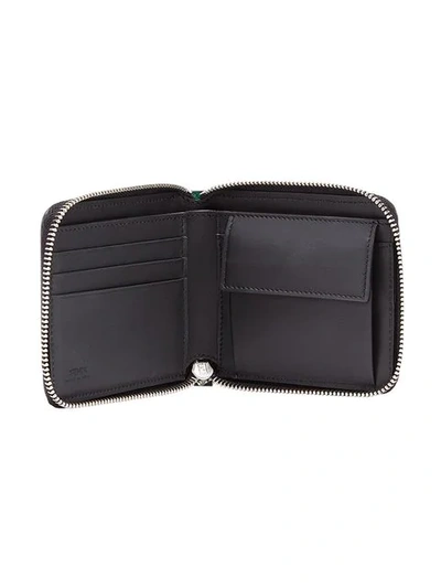 Shop Fendi Zip Around Wallet In Black
