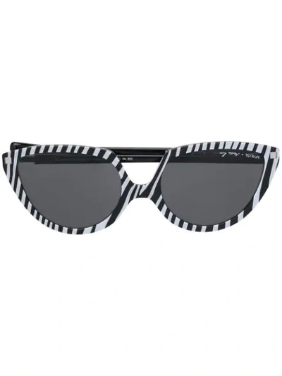 Shop Mykita X Martine Rose Sos Cat-eye Sunglasses In Black